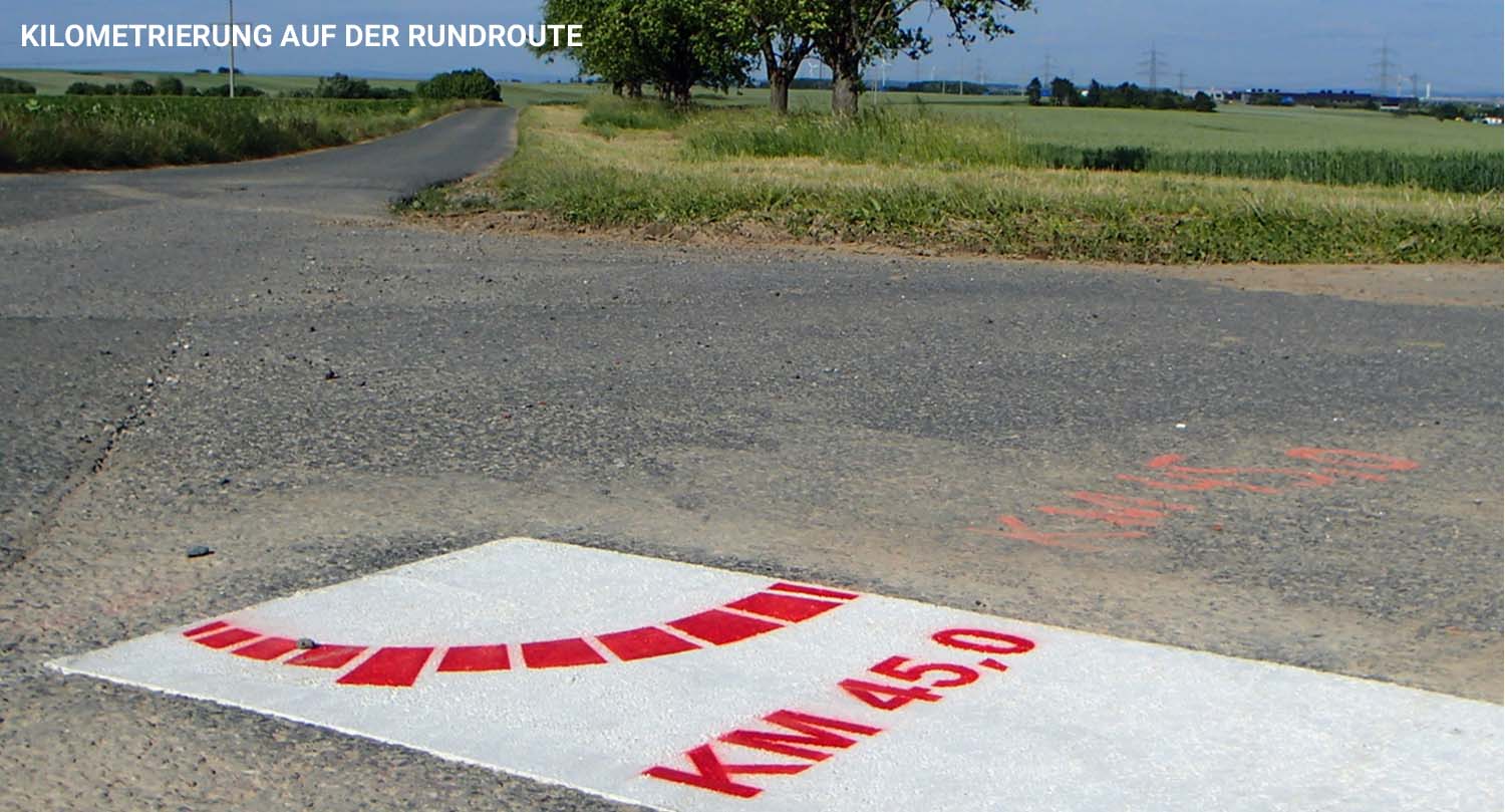 kilometrierung rundroute